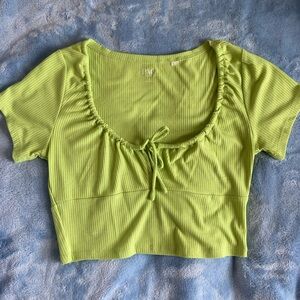 Pacsun lime green crop top